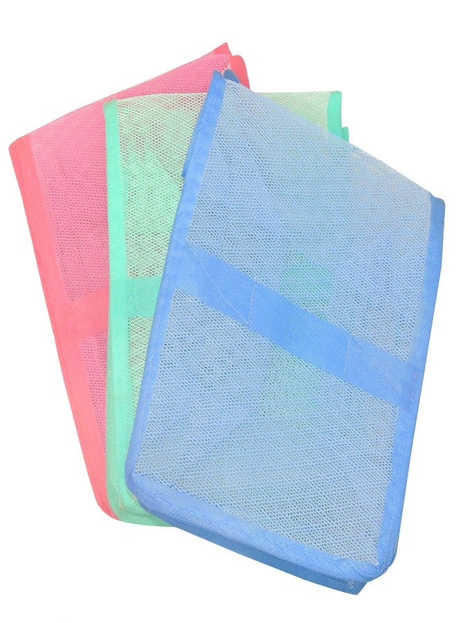 SHOPATHON INDIA Fruit And Vegetable Zip Mesh Storage Bag For Fridge Kitchen Dining Table - Set of 3 pcs - Image 5